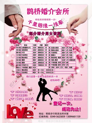 鹊桥婚介图片
